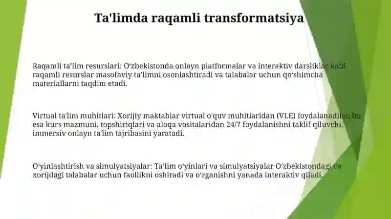 Raqamli ta’lim resurslari: O‘zbekistonda onlayn platformalar va interaktiv darsliklar 2