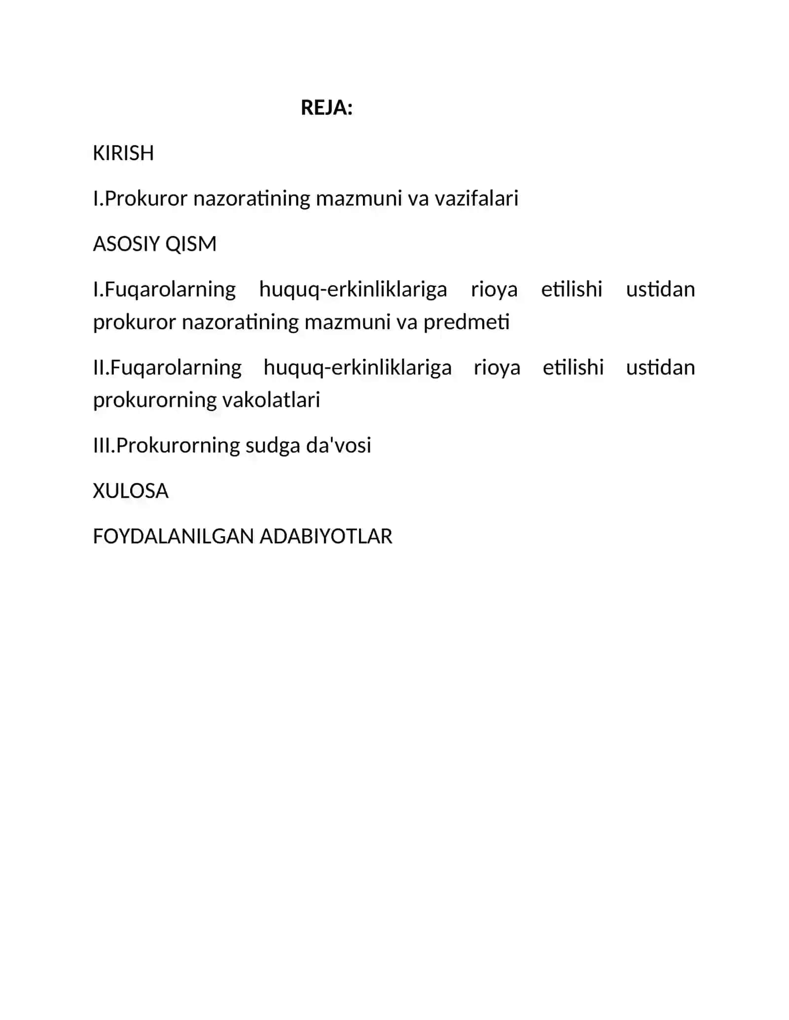 Fuqaroning huquqlari hamda erkinliklariga rioya etilishi ustidan prokuror nazorati 2