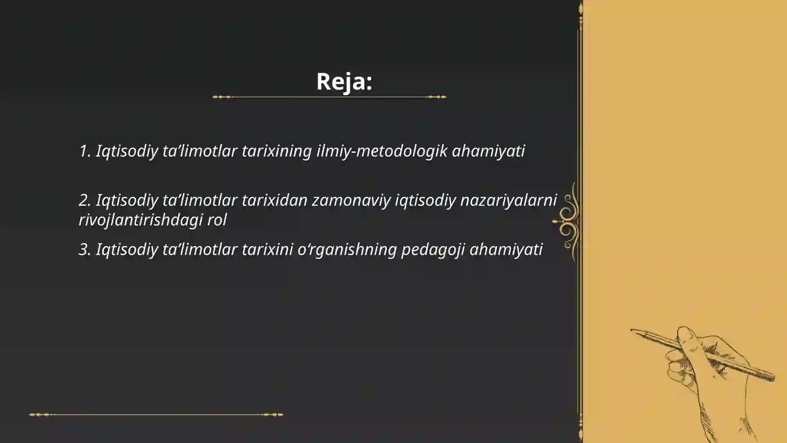 Iqtisodiy taʼlimotlar tarixining fan sifatidagi ahamiyati 2