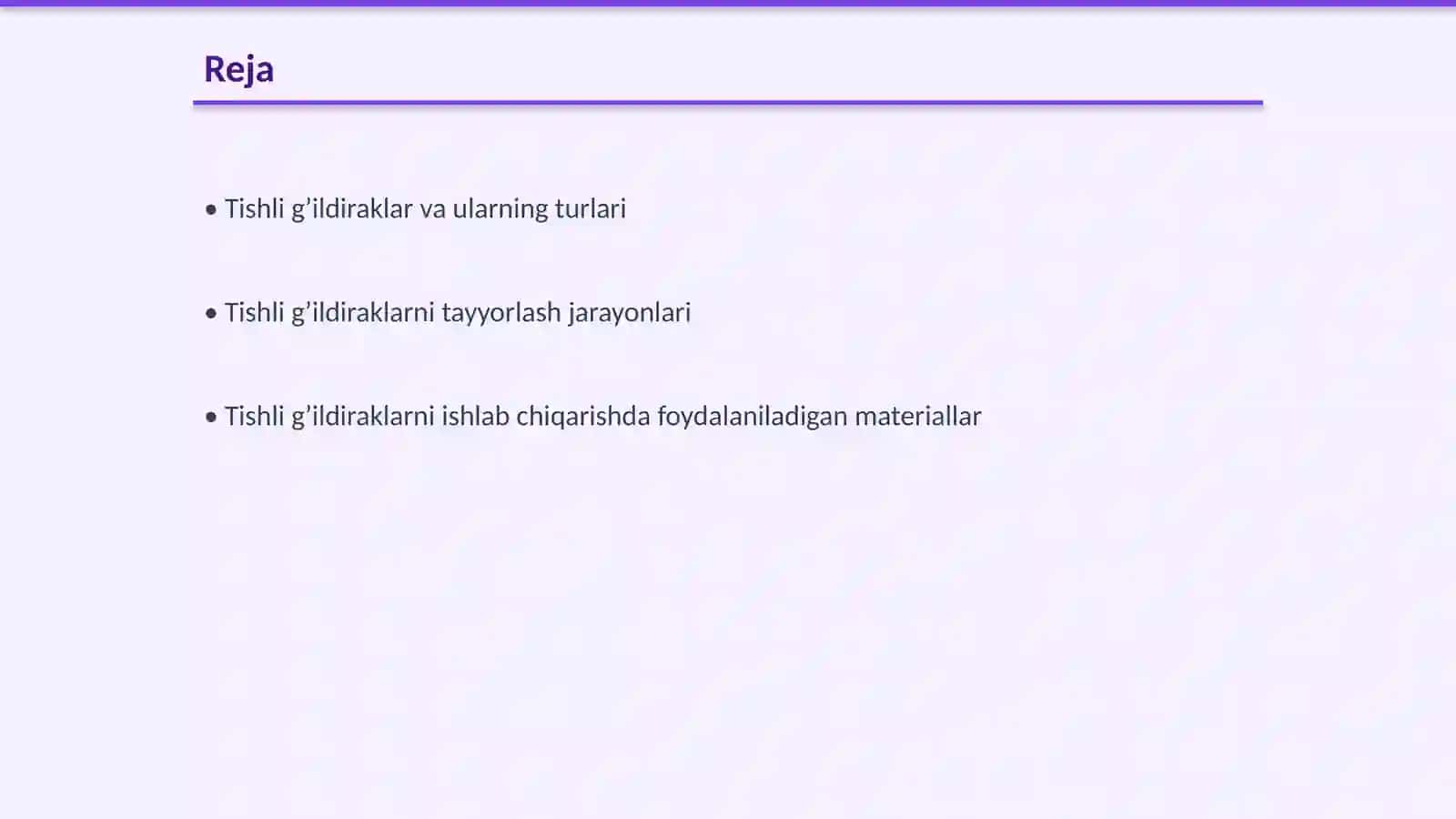 Tishli gʼildiraklarni tayyorlash usullari 2