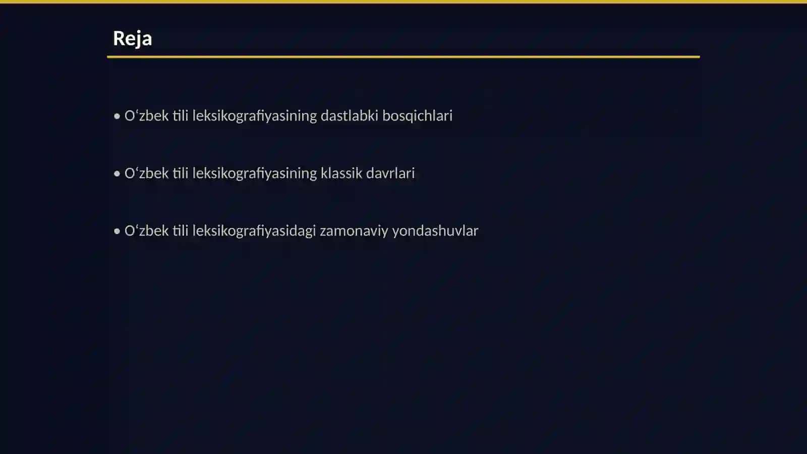 Oʻzbek tili leksikografiyasining taraqqiyot bosqichlari 2
