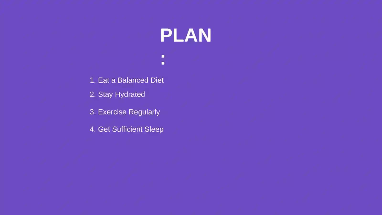 Healthy Lifestyle Maintenance Plan 2