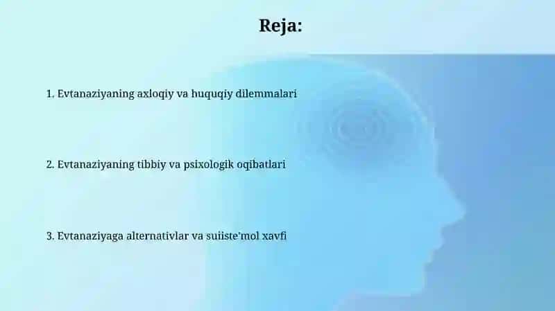 Evtanaziya muammolari 2