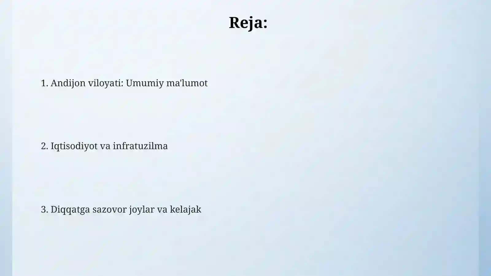 Andijon viloyati: Umumiy ma'lumot 2