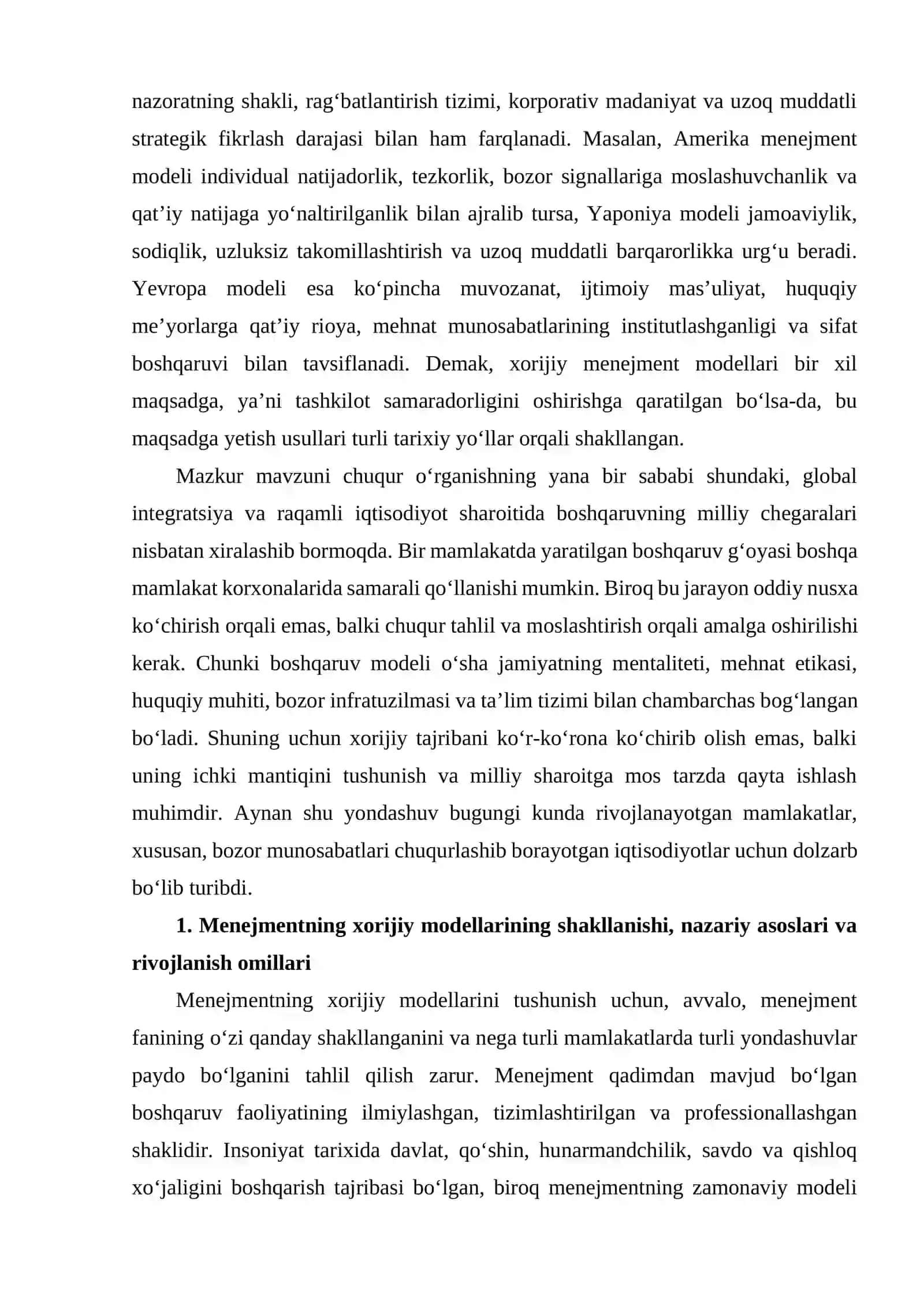 Menejmentning xorijiy modellari 2
