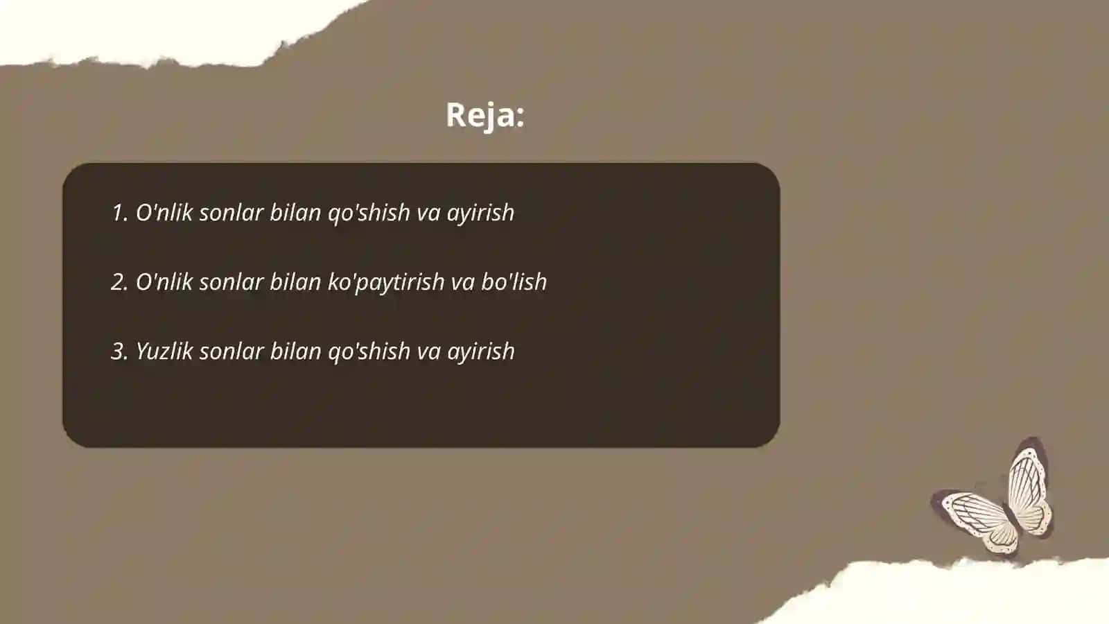 O'nlik, yuzlik, minglik va ko'p xonali sonlar konsentrida arifmetik amallarni o'rgatish metodikasi 2
