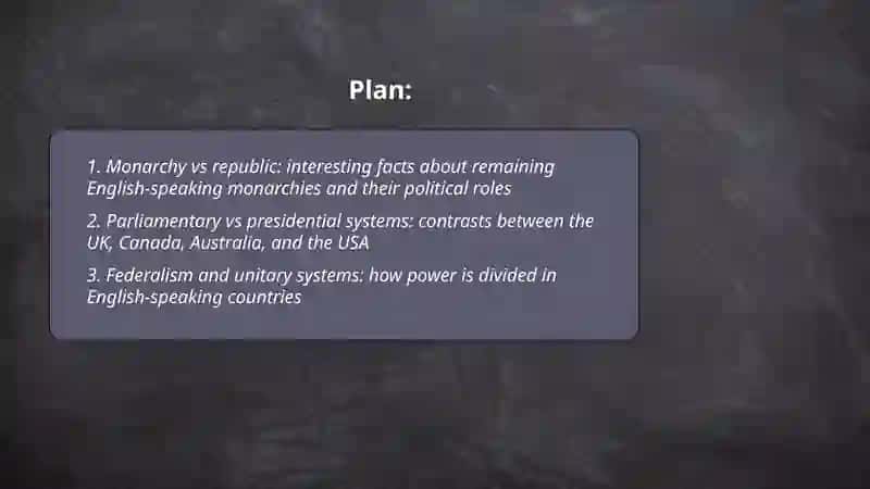 The Political Systems of English-Speaking Countries: A Presentation Based on Interesting Facts 2