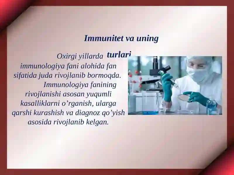 Immunitet immunitet turlari organizmning infeksiyaga qarshi ximoya mexanizmi 2
