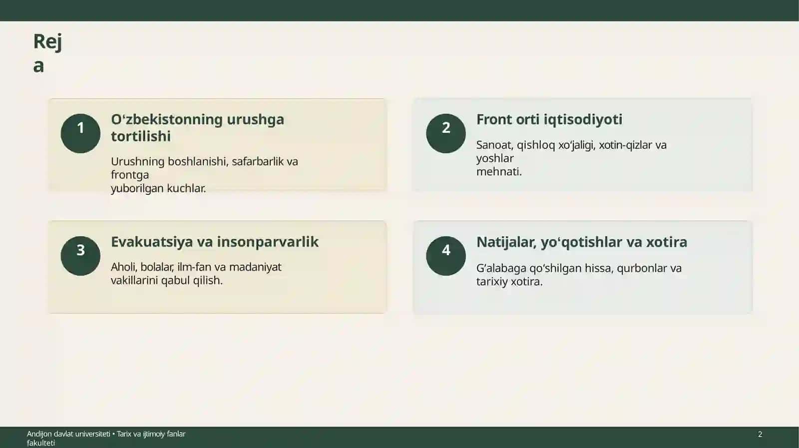Ikkinchi jahon urush yillarida Oʻzbekiston xalqining hissasi 2