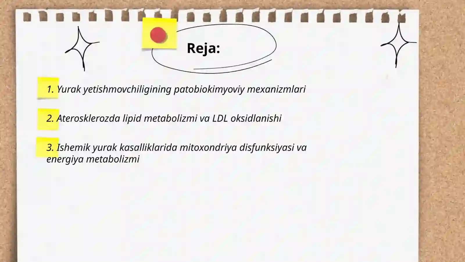 Yurak-qon tomir va nafas tizimi patobiokimyosi 2