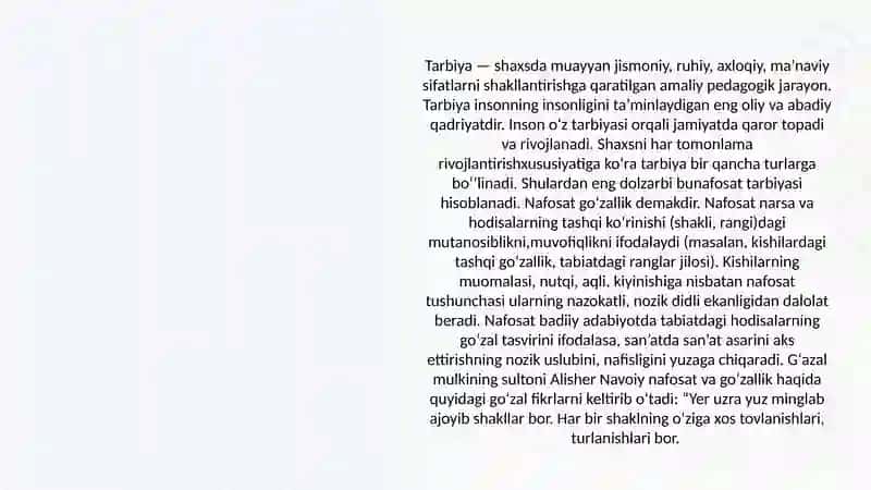 Nafosat Tarbiyasi 2