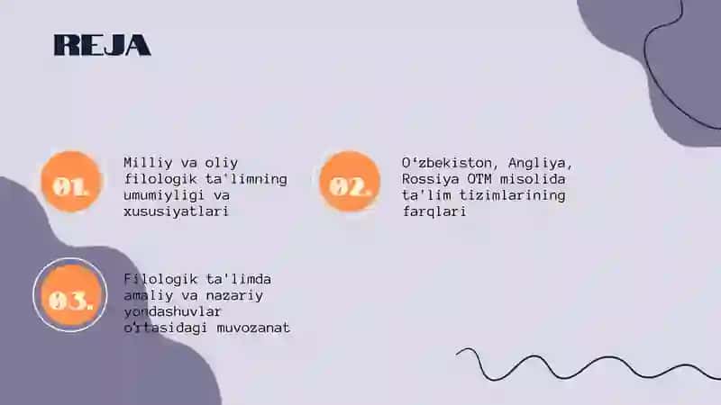 Milliy va oliy filologik ta'limning umumiyligi va xususiyatlari 2