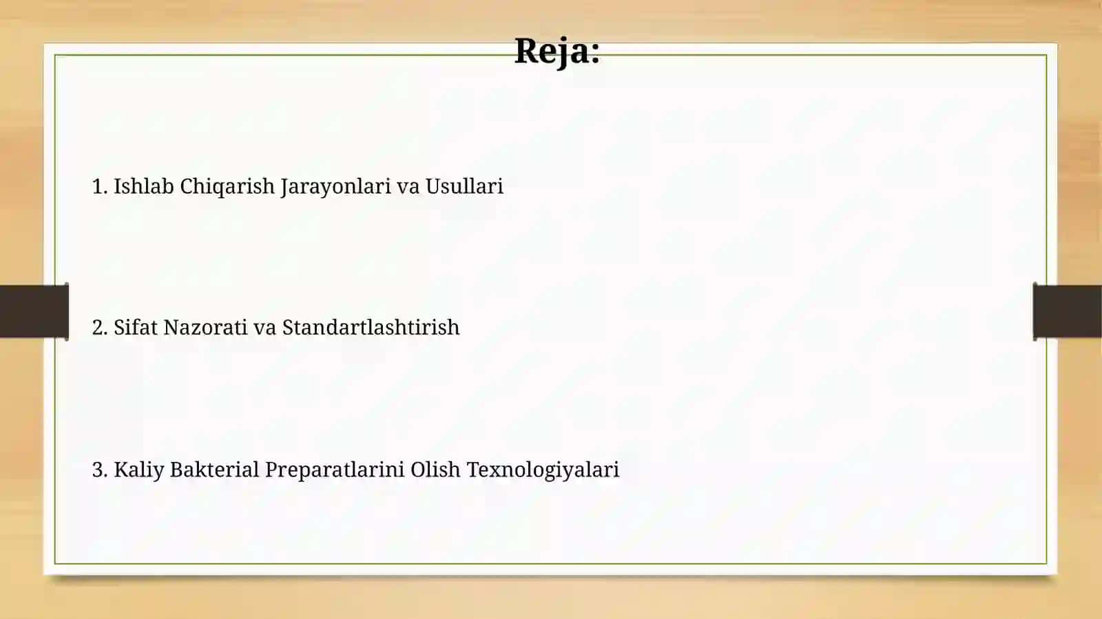 Kaliyli bakterial preparatlar olish texnologiyasi 2