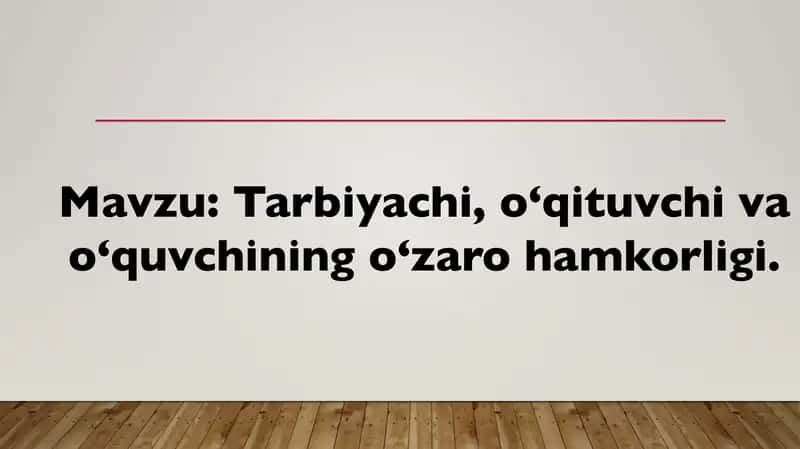 Boshlangʻich taʼlimda Tarbiya Fanidan Tayyorlangan Mustaqil Ish 2