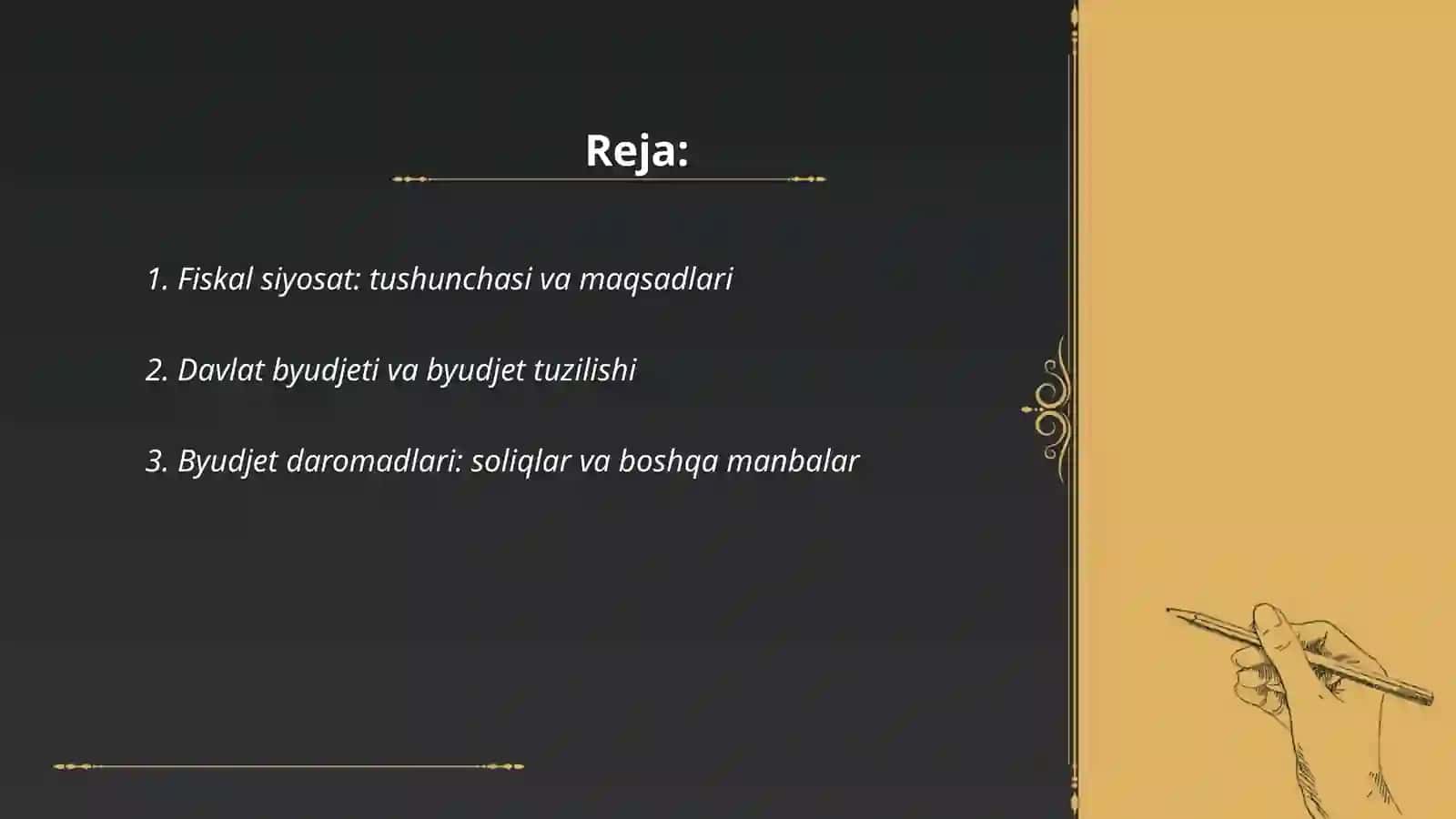 Davlatning fiskal siyosati va uning vositalari 2