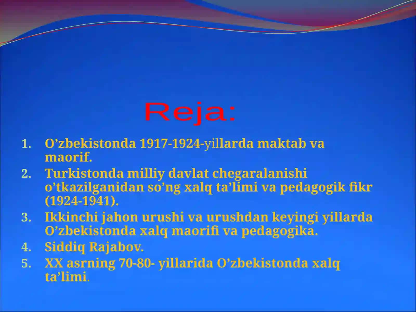 O’zbekistonda maktab va pedagogika fanlari 1917-1945 yillarda 2