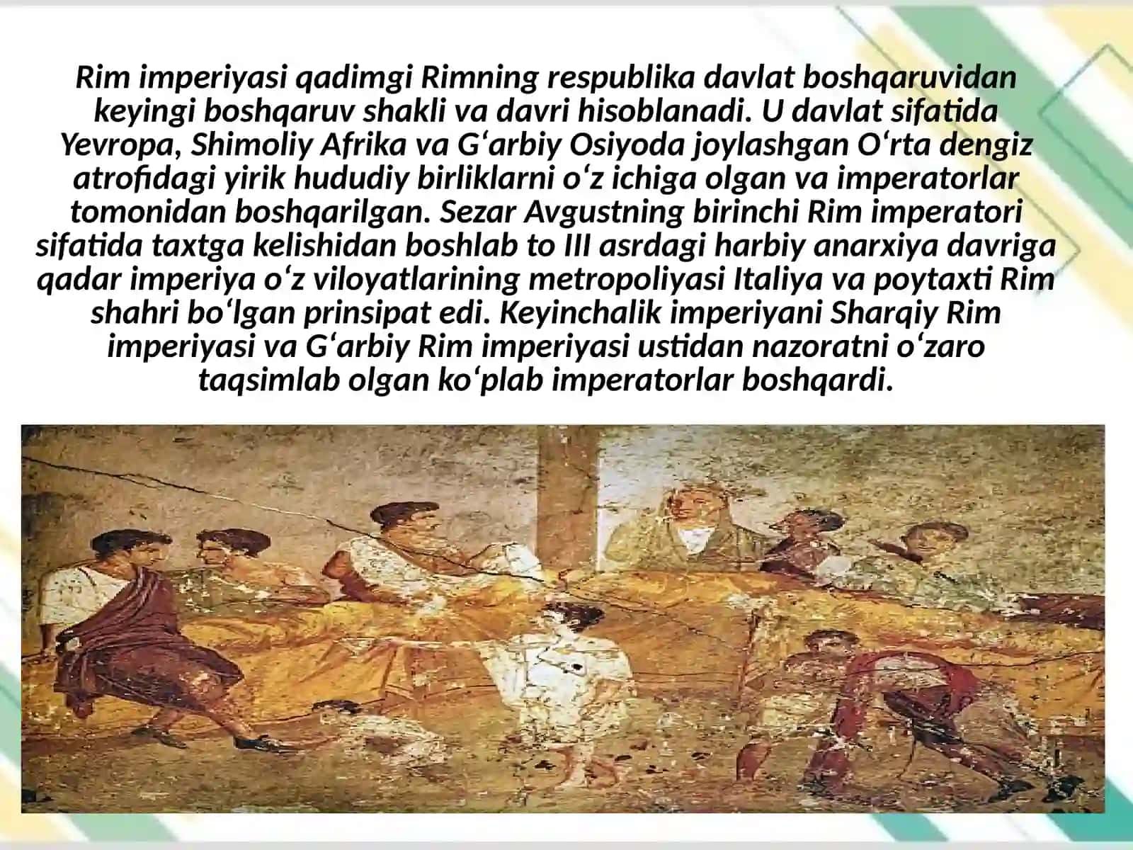 Eramizning III- IV asrlarida So‘nggi Rim imperiyasi. Dominat davri 2