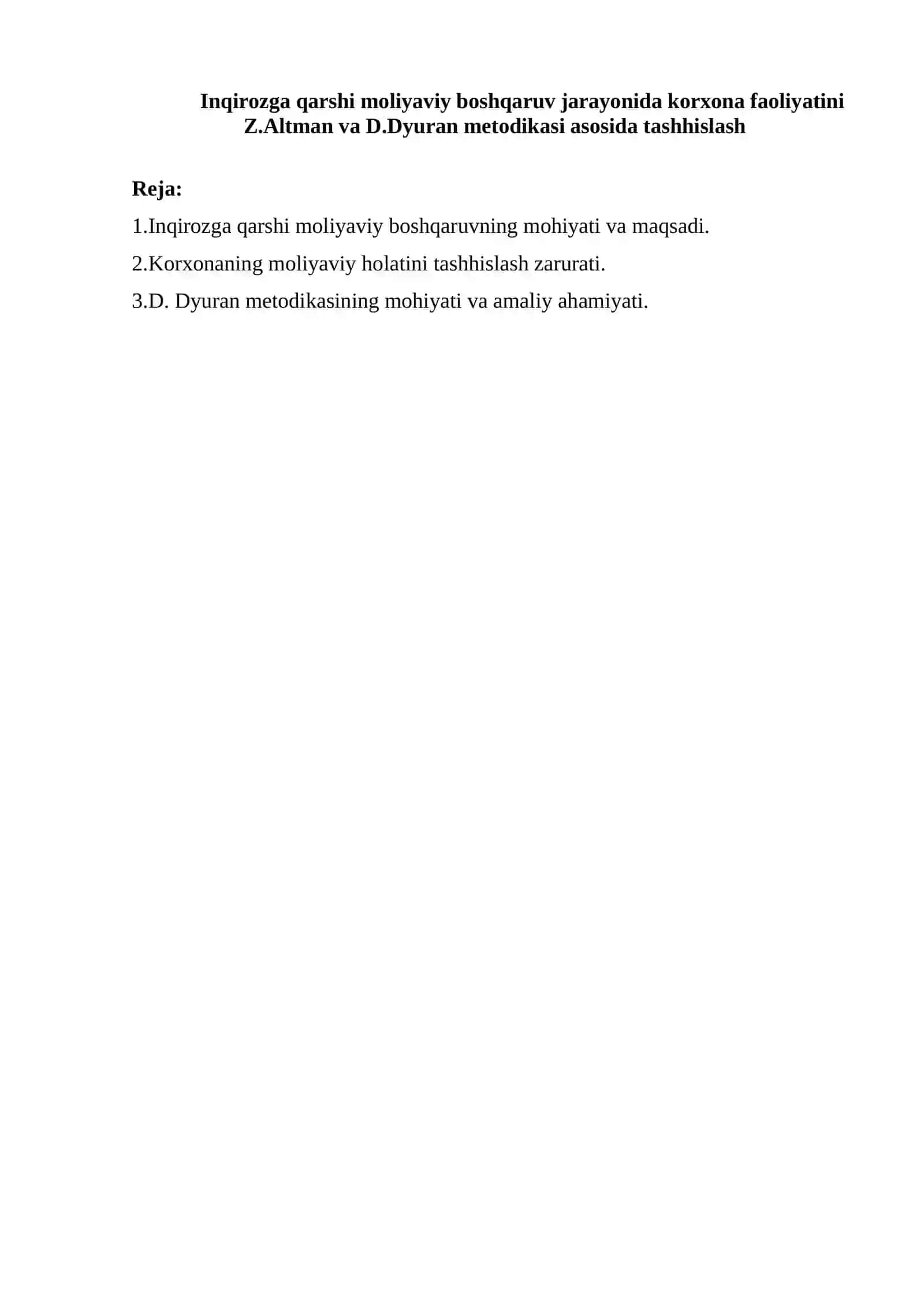 Antiinqiroziy moliyaviy boshqaruv 2