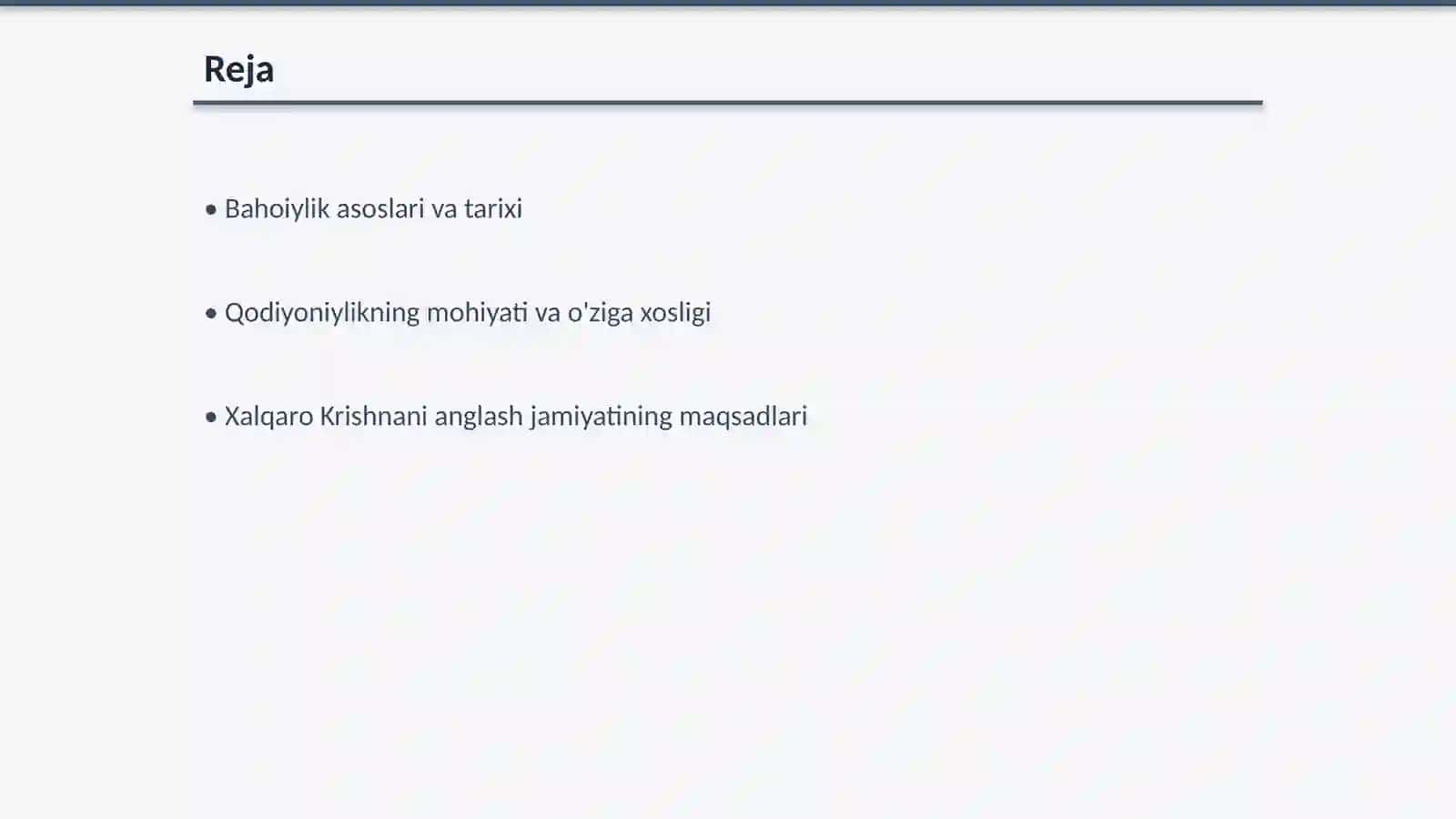 Bahoiylik, Qodiyoniylik, Xalqaro Krishnani anglash jamiyati 2