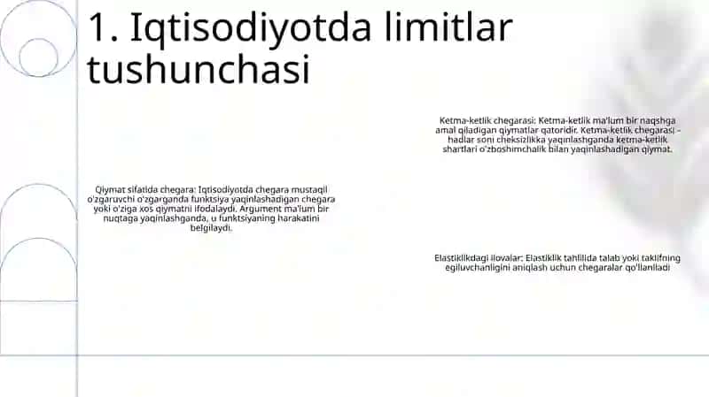 Limitlar Haqida 2