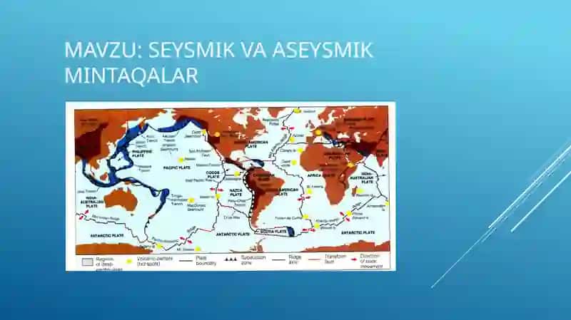 Seysmik va aseysmik mintaqalar 2