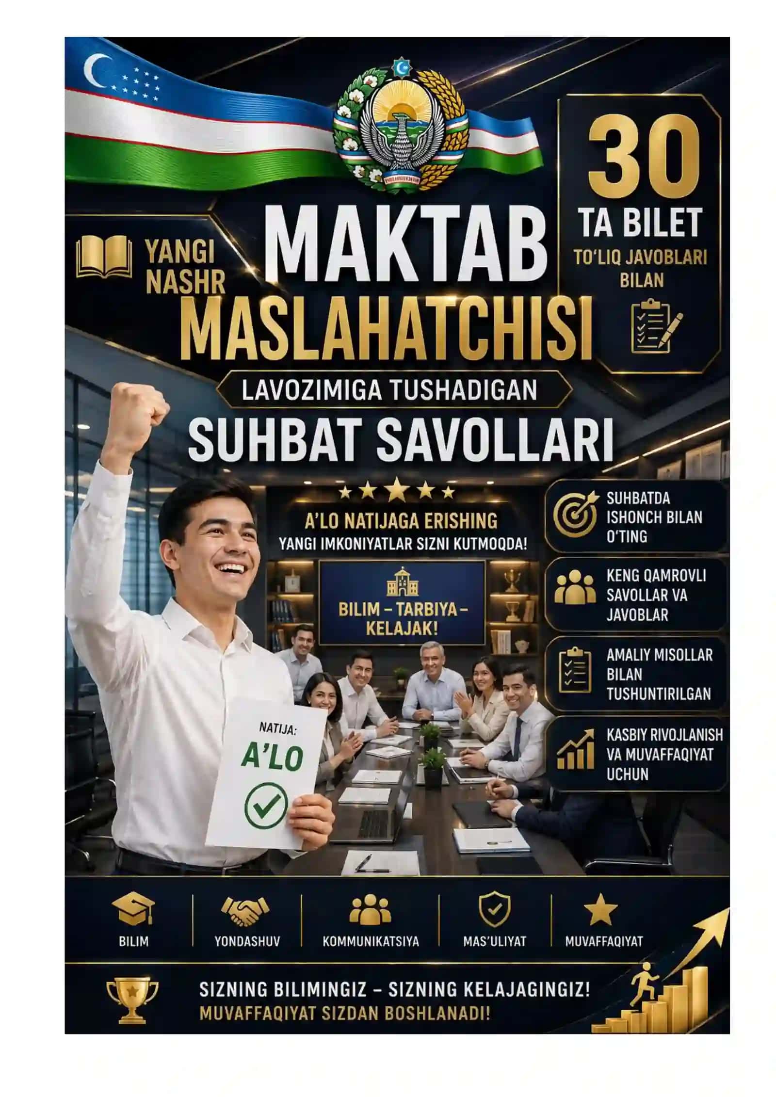 MAKTAB MASLAHATCHISI SAVOLLAR VA JAVOBLAR TO‘PLAMI (PREMIUM QO‘LLANMA) 2