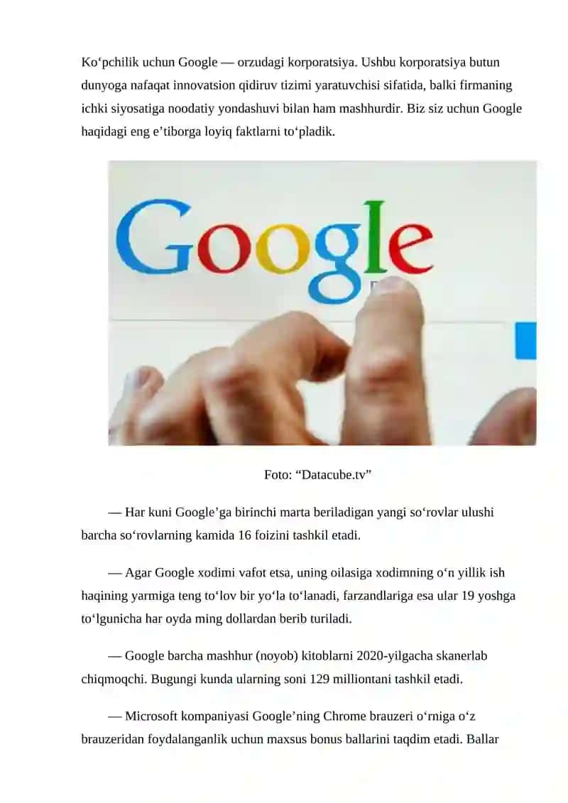 Google Onlayn Tarjimon Dasturi Ostida Ishlash 2