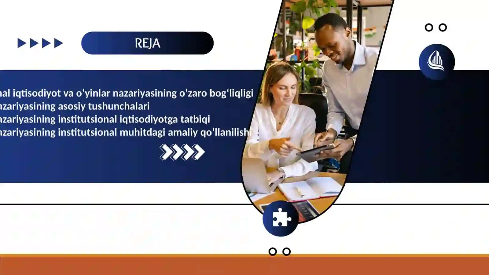 Institutsional iqtisodiyot O'yinlar nazariyasining asosiy tushunchalari 2
