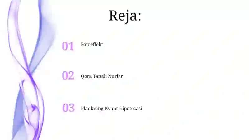 Elektromagnit nurlanishning kvantlanganligi 2