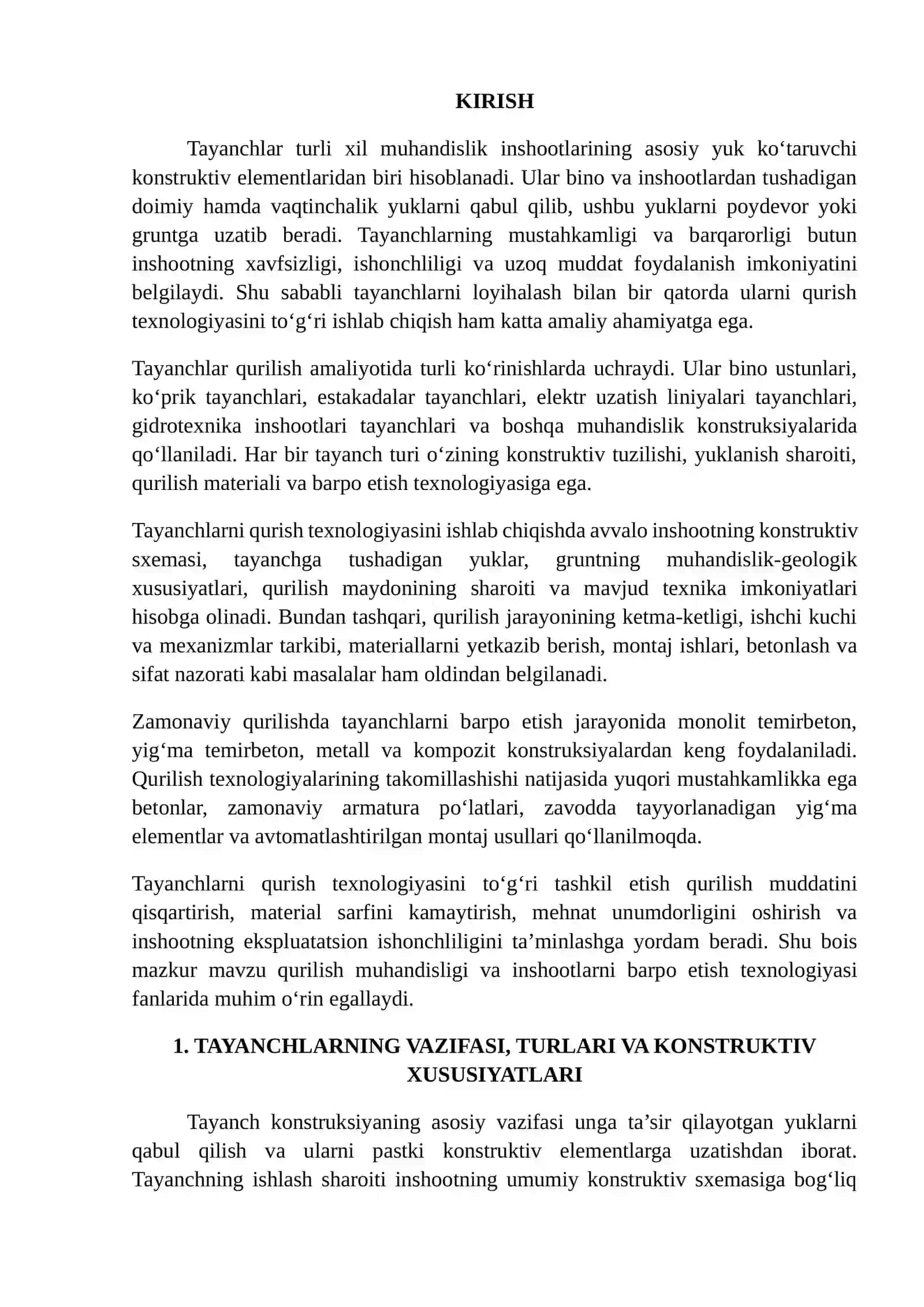 Tayanchlarni Qurish Texnologiyalari 2