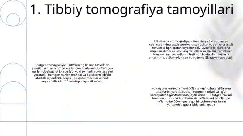 Tibbiy Tomografiya Apparatining Ishlash Tamoyillari 2