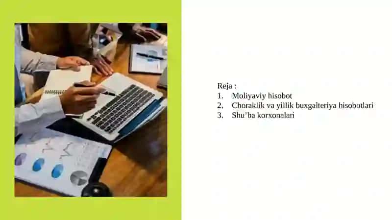 Moliyaviy hisobotlar tahlil qilish 2