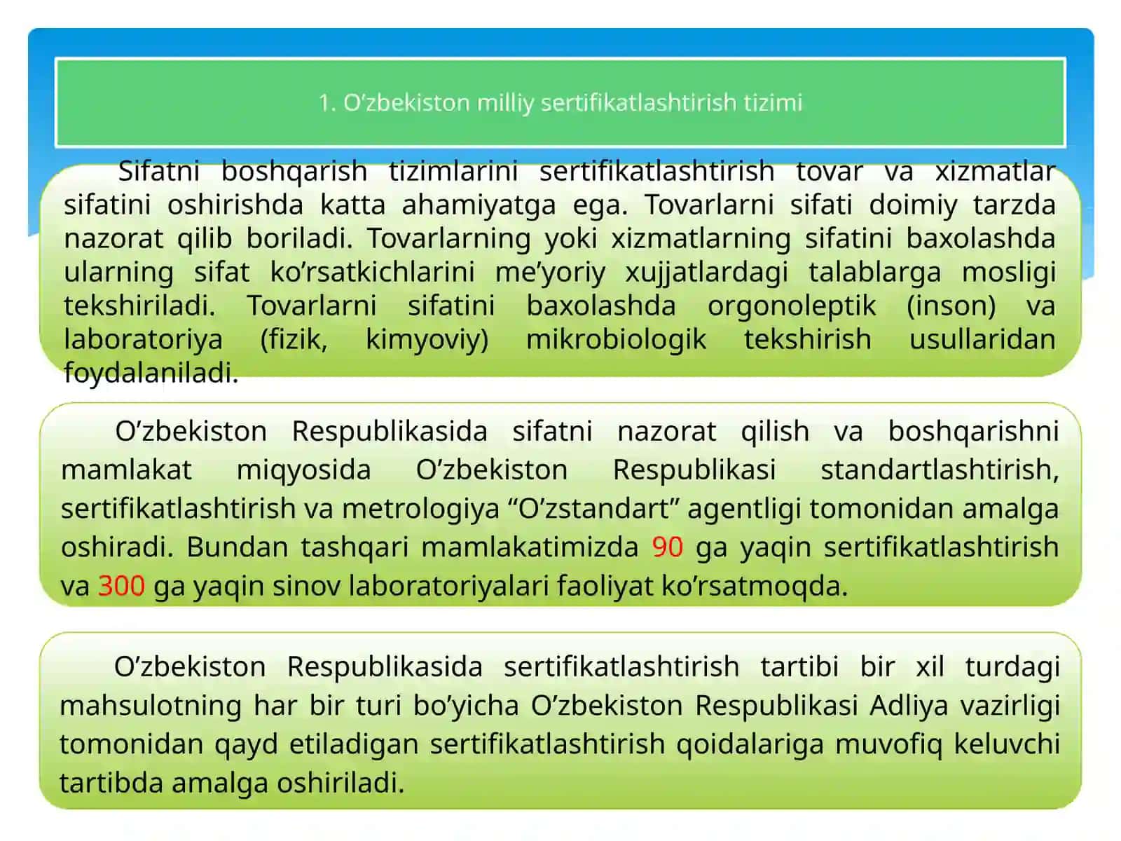 O’zbekistonda sertifikatlashtirish tizimi 2