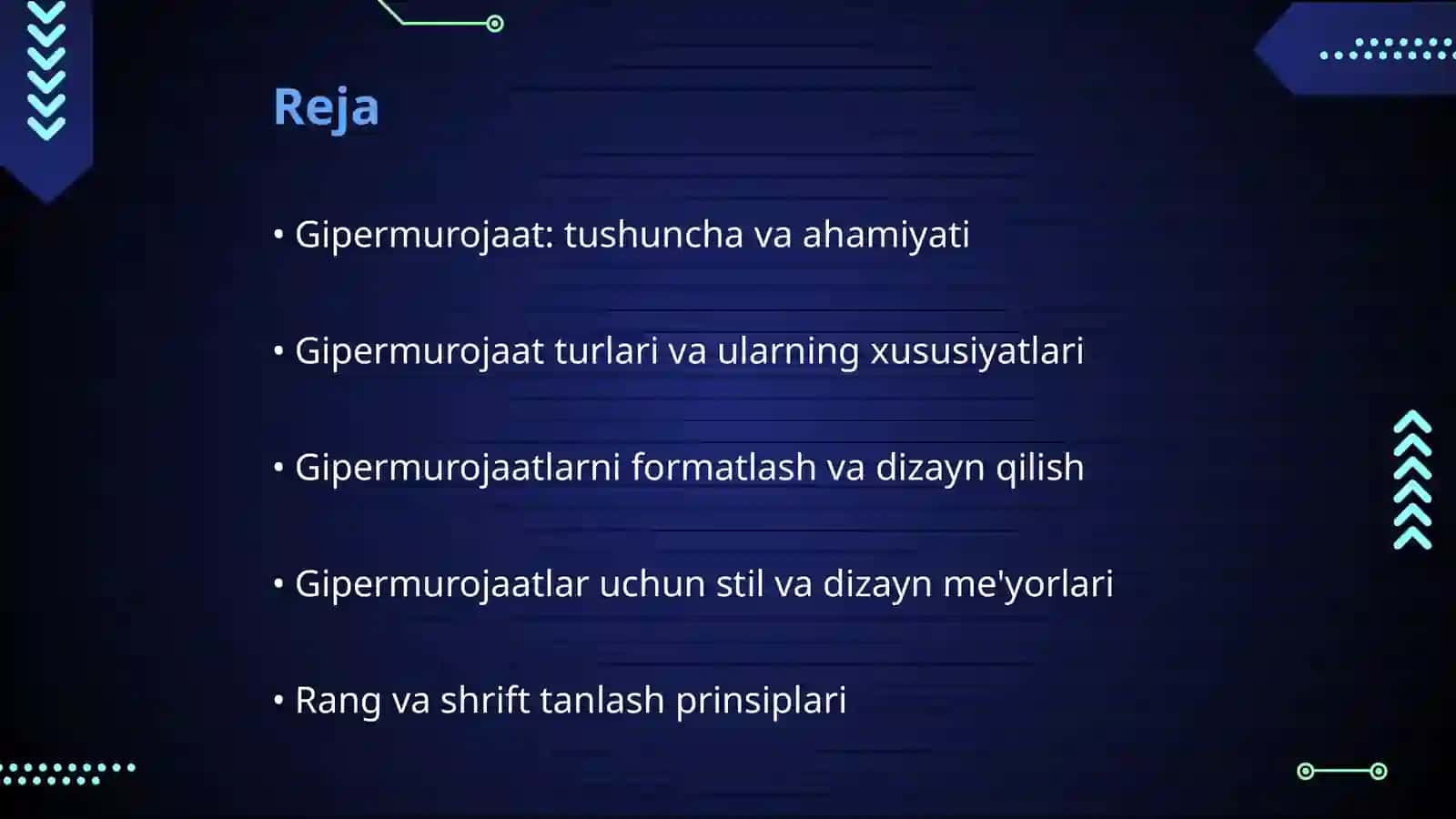 Gipermurojaatlarga stil berish 2