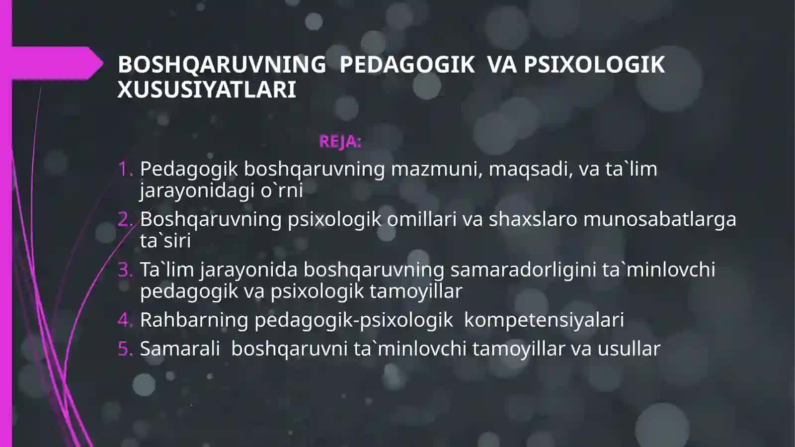 AMALIY MATEMATIKA YO`NALISHI 1-KURS TALABASI TAQDIMOT ISHI 2
