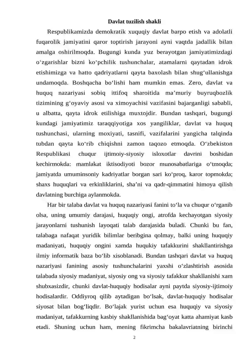 Davlatning Shakllari 2