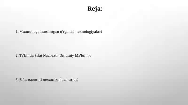 Muammoga asoslangan ta'lim (PBL) texnologiyasi 2
