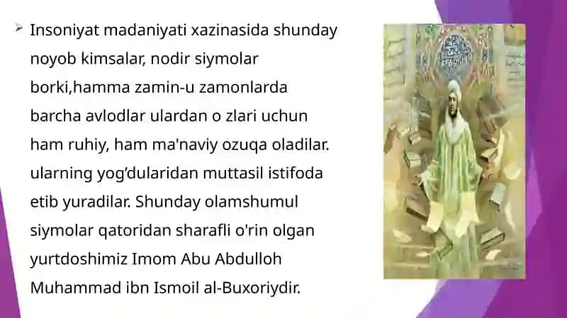 Mashhur muhaddis olimlarning pedagogik g’oyalari. 2