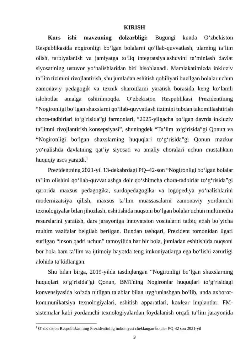 Eshitish qobiliyati buzilgan bolalar uchun mo‘ljallangan yordamchi texnologiyalar 2