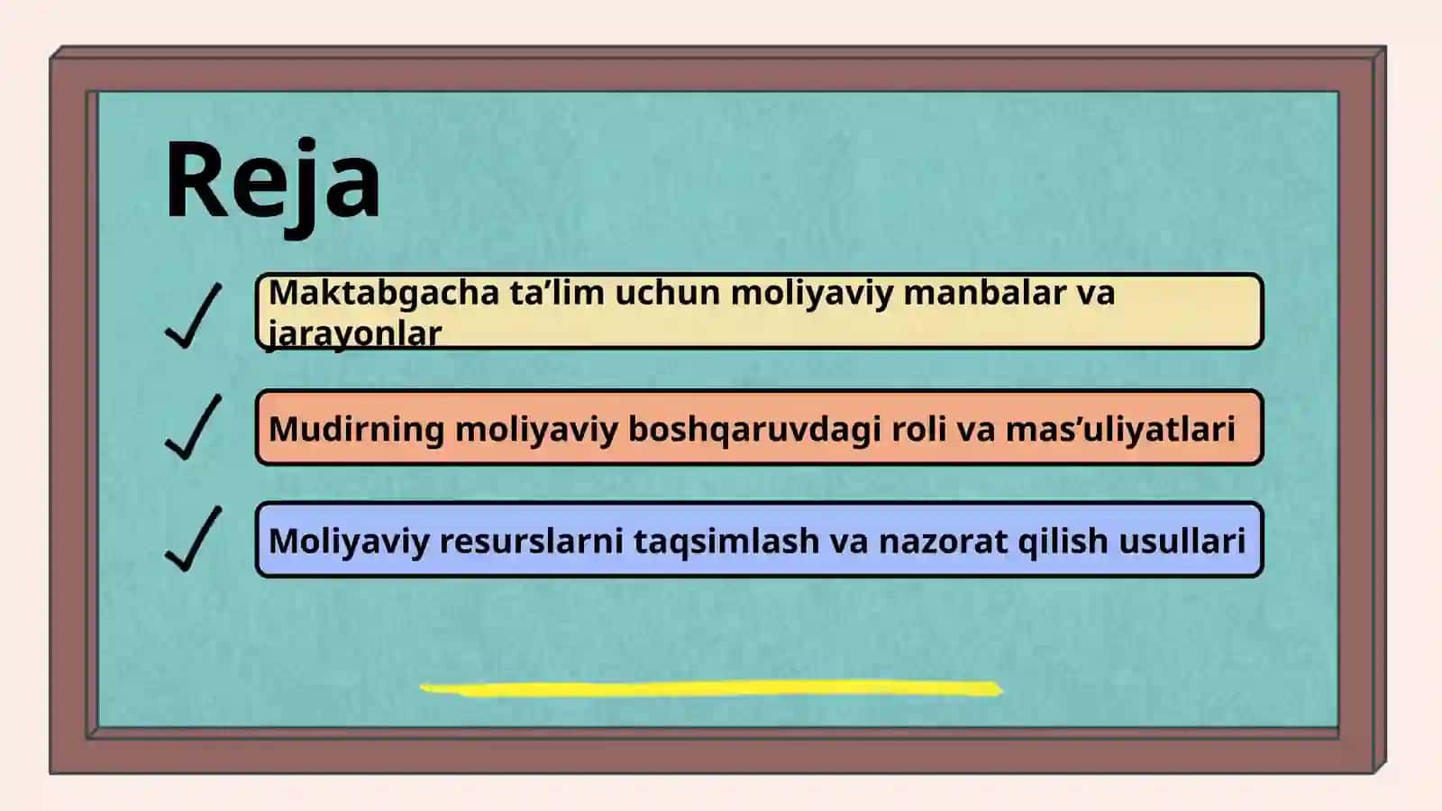 MAKTABGACHA TA’LIMNI MOLIYAVIY TA’MINLASHDA MUDIRANING ROLI 2
