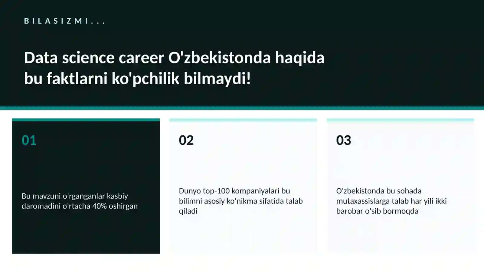 Data science career O'zbekistonda 2