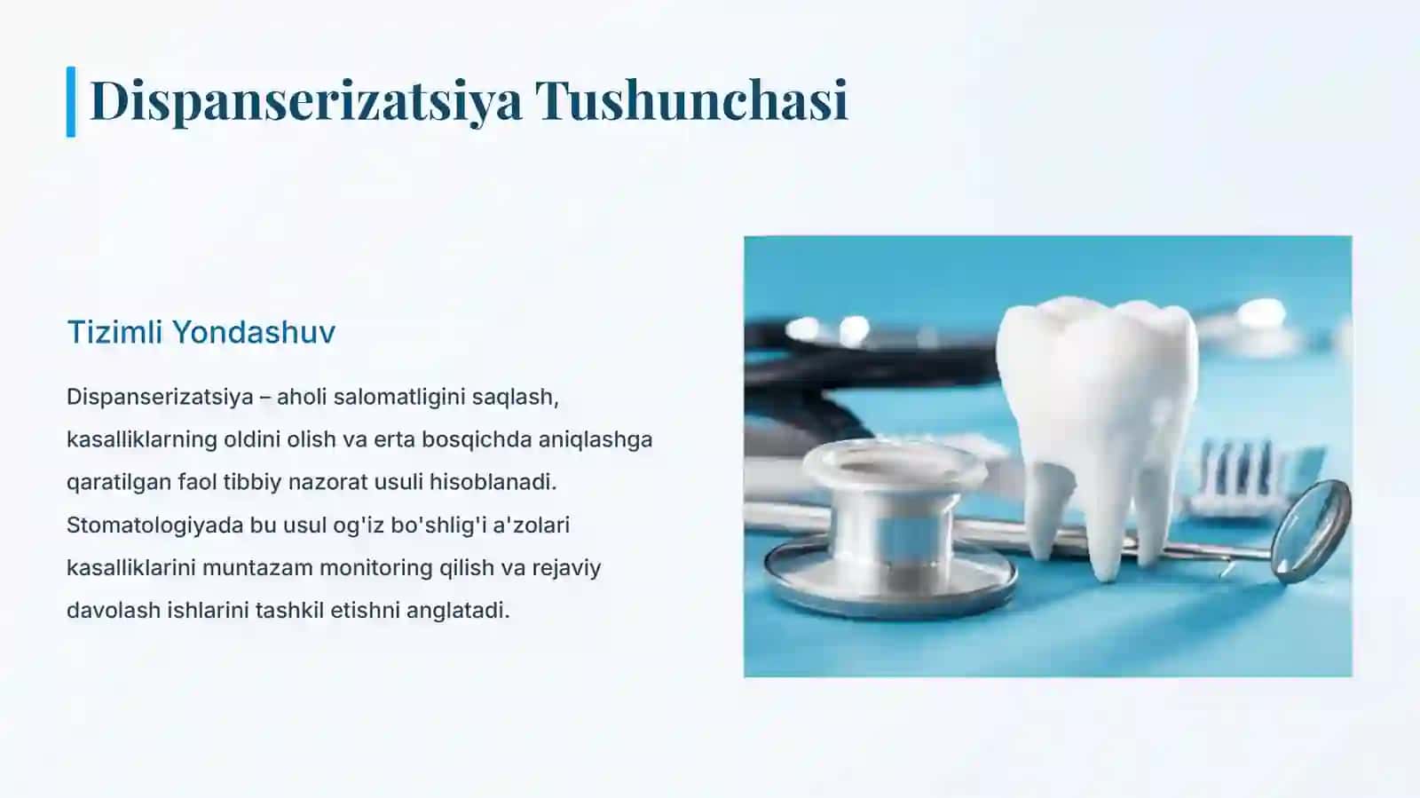 Stomatologiyada dispanserizatsiya 2