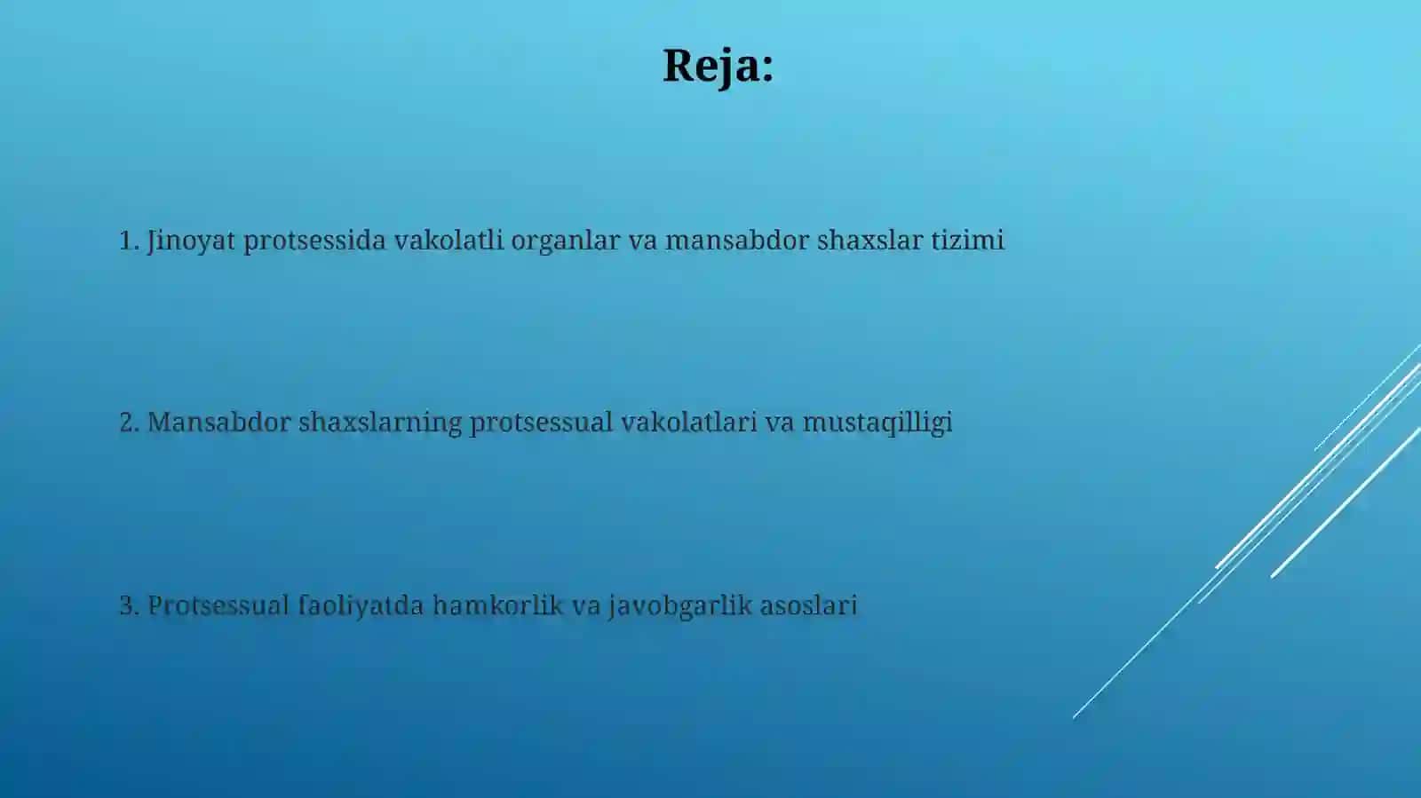 Mansabdor shaxslarning protsessual vakolatlari va mustaqilligi 2