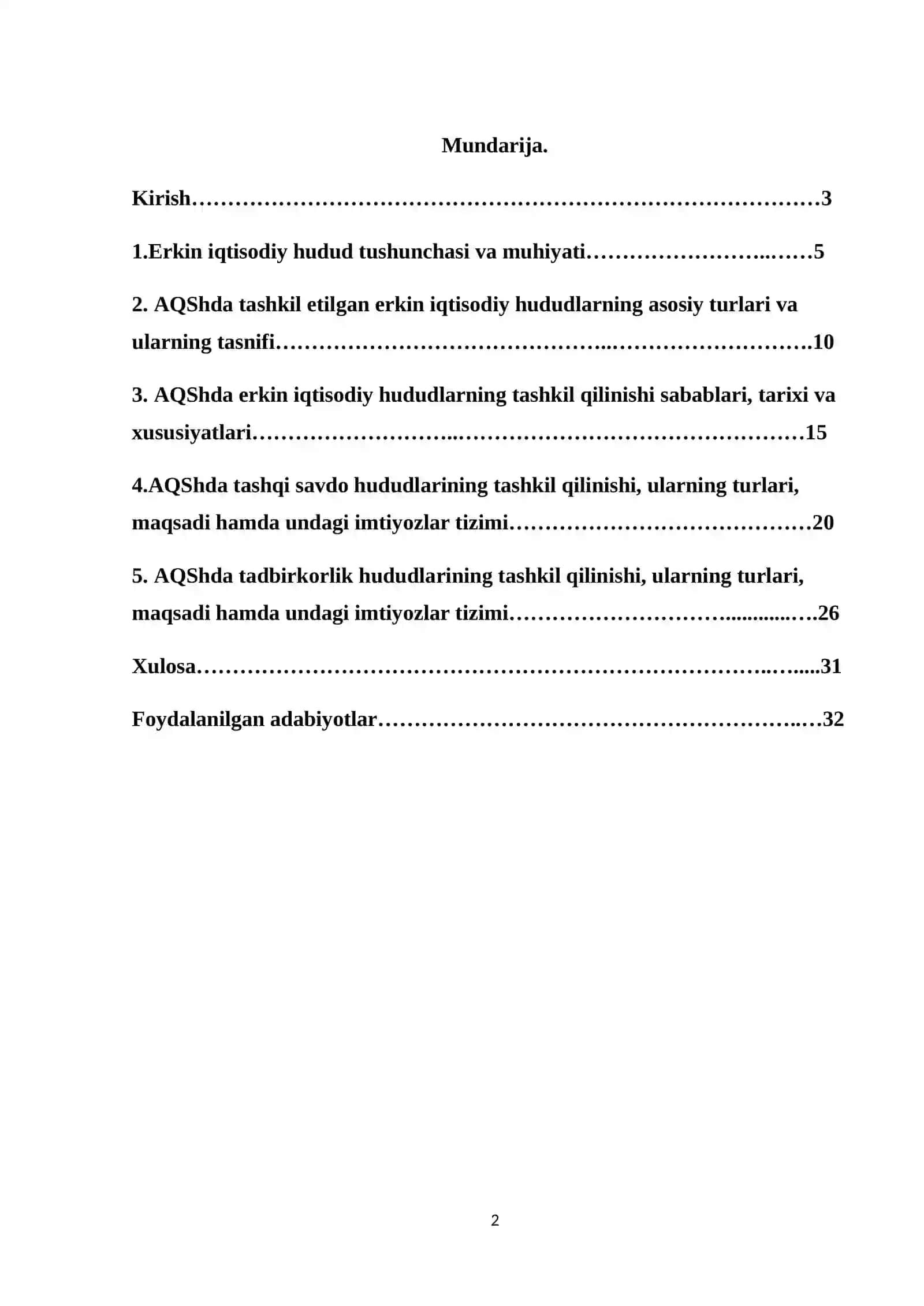 AQSh erkin iqtisodiy hududlari 2