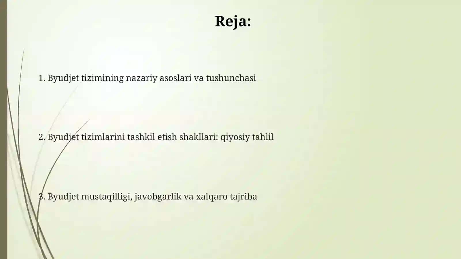 Byudjet tuzilishi asoslari: markazlashgan, markazlashmagan, aralash 2