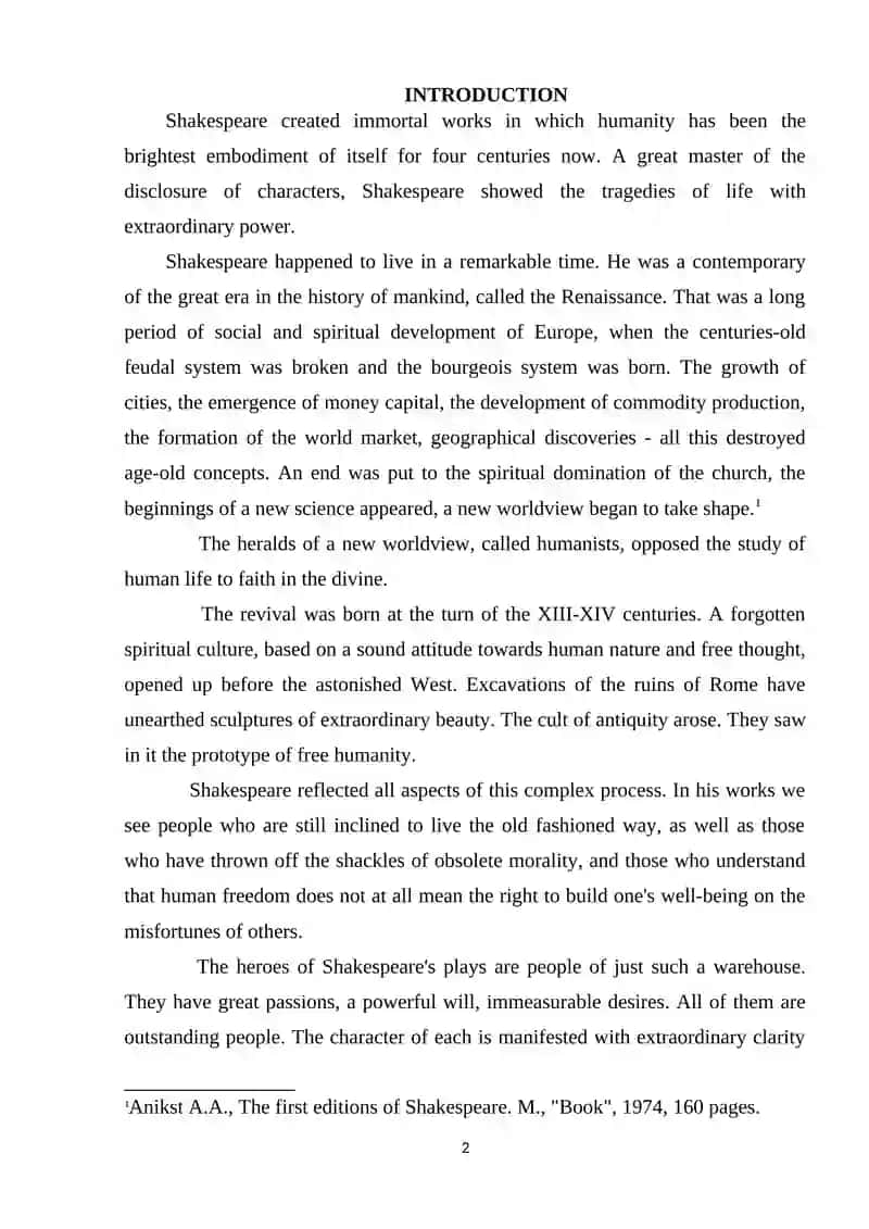THE DESCRIPTION OF TRUTH AND ISSUE IN SHAKESPEAR’S HISTORIES 2