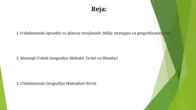 Landshaftshunoslik: O'zbekiston Yer Yuzini Shakillantirish 2