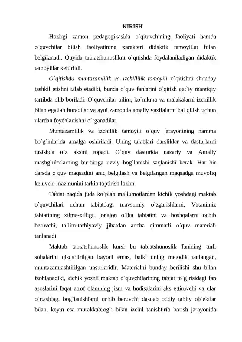 Tabiatshunoslik Darslari 2