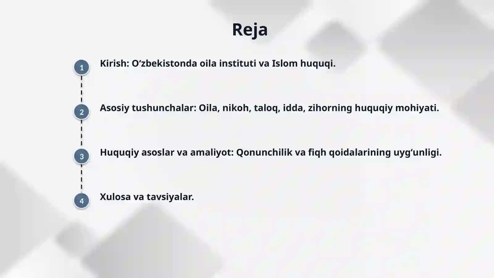 Islom huquqshunosligida oila, nikoh,taloq,idda,zihor tushunchalarini ta'riflash 2