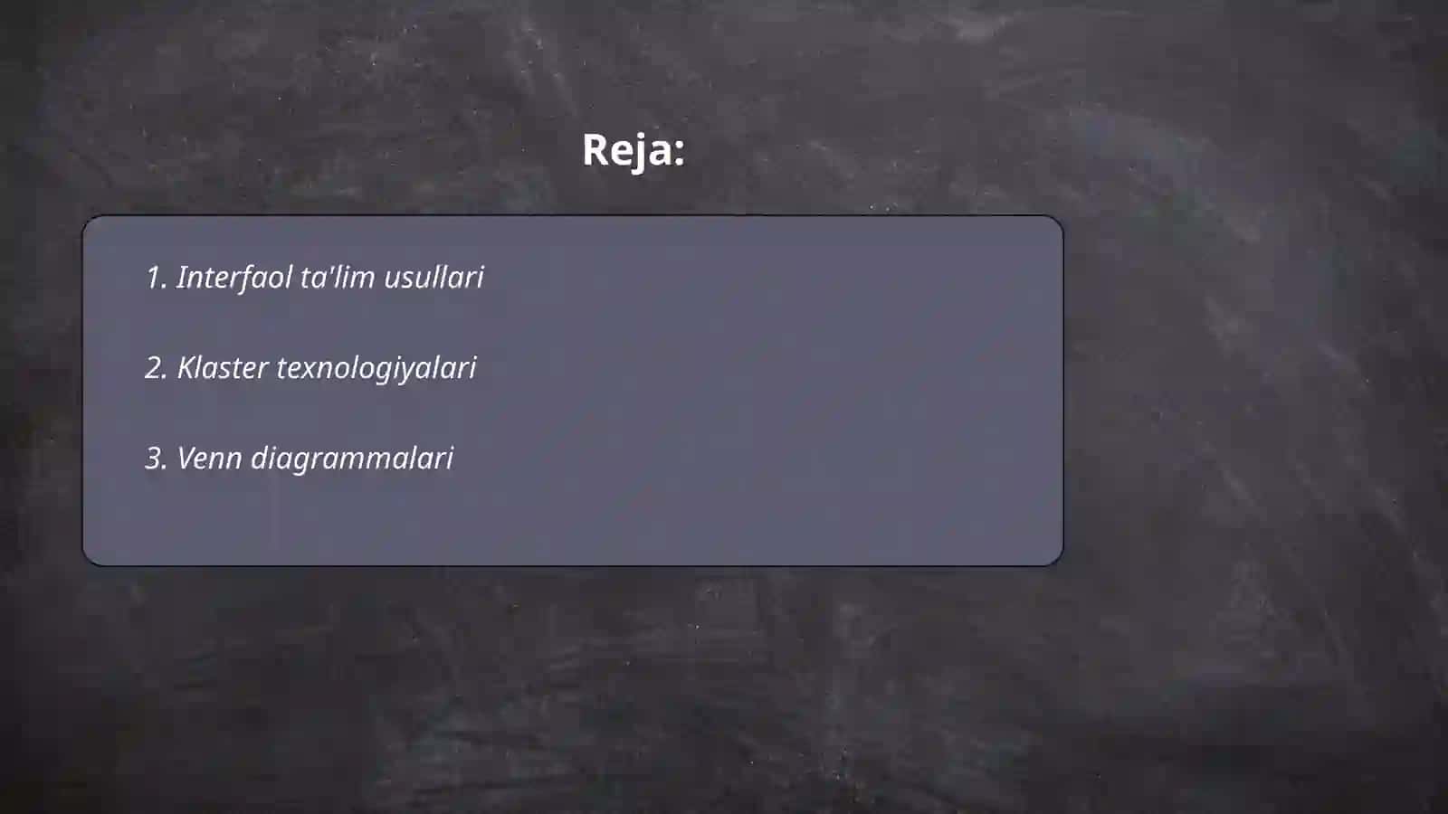 Yangı pedagogik texnologiya va faol pedagogik metodlar 2